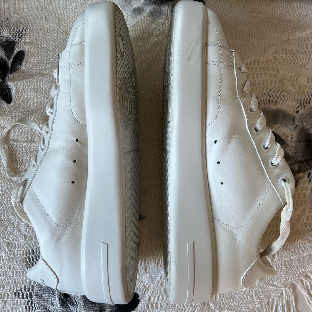 Golden Goose Purestar White Leather Sneakers w/ Swarovski Star – Size 40 - Picture 10 of 16